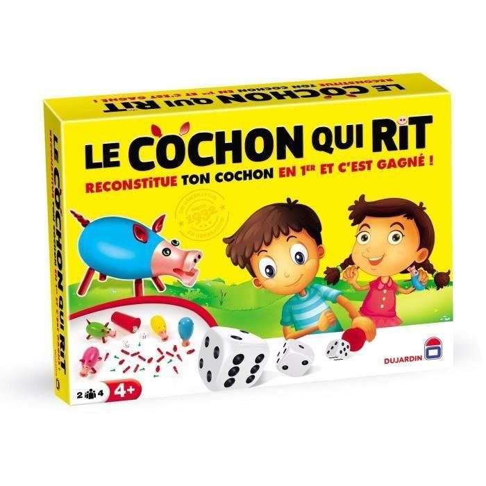 Dujardin Cochon qui rit - Juego de mesa clásico francés para 2-4 jugadores, a partir de 4 años Dujardin Cochon qui rit - Juego de mesa clásico francés para 2-4 jugadores, a partir de 4 años