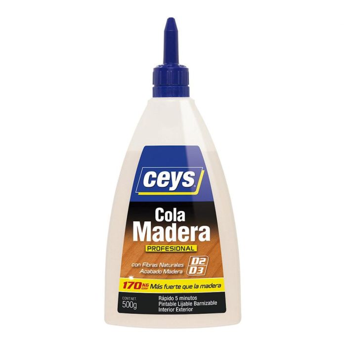 Ceys Cola blanca para madera 500 g - Ideal para montaje, ensamblaje y bricolaje 0 Ceys Cola blanca para madera 500 g - Ideal para montaje, ensamblaje y bricolaje 0
