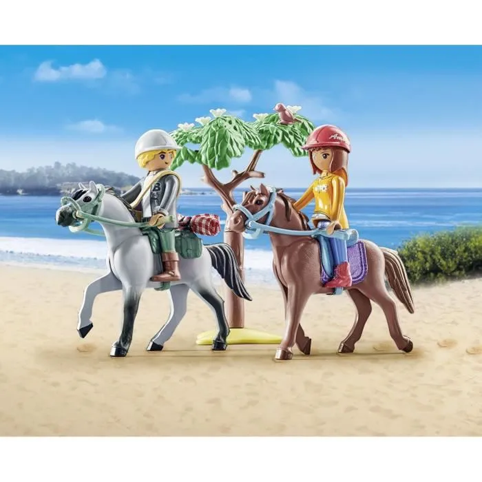 Playmobil 71470 Amélia y Ben con caballos Juguete Figuras Accesorios 2