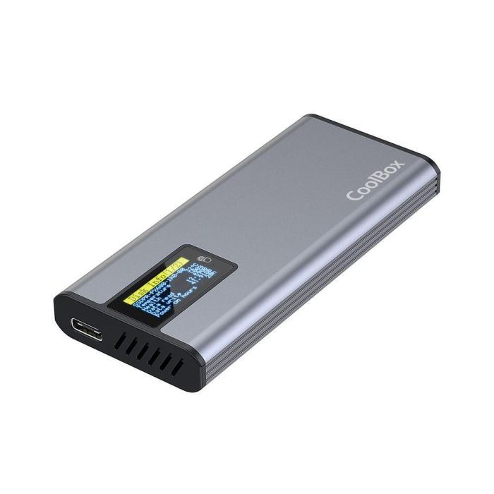 COOLBOX CAJA SSD M.2 NVME/SATA LCD COOLBOX MINICHASE PS32 COOLBOX CAJA SSD M.2 NVME/SATA LCD COOLBOX MINICHASE PS32