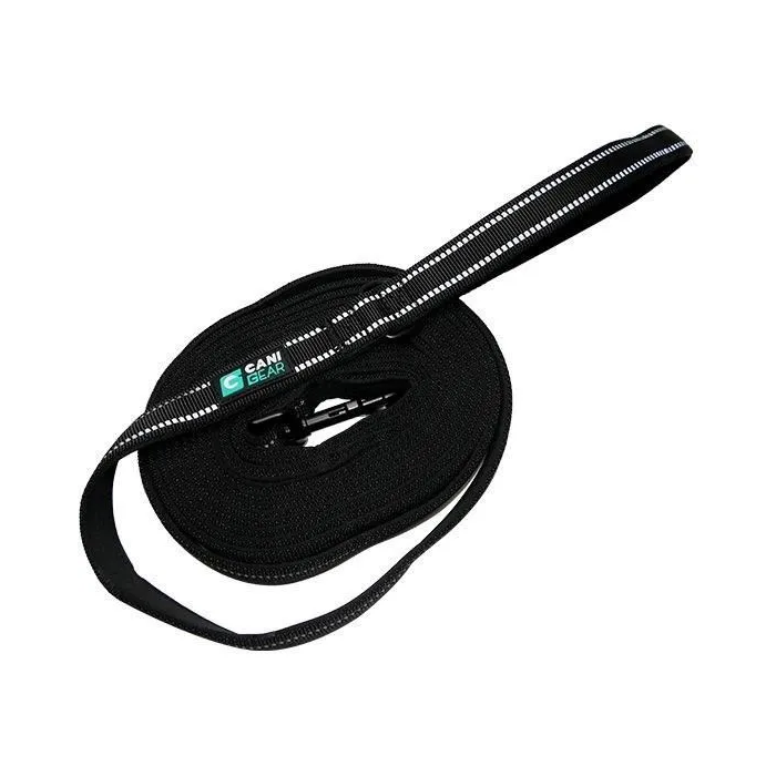 CANI GEAR Correa para perros 5 m Neopreno suave con asa Negro 1 CANI GEAR Correa para perros 5 m Neopreno suave con asa Negro 1