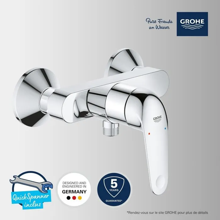 Grohe Mezclador Monomando de Ducha 24333001 Cromo Montaje en Pared Visto Grohe Mezclador Monomando de Ducha 24333001 Cromo Montaje en Pared Visto