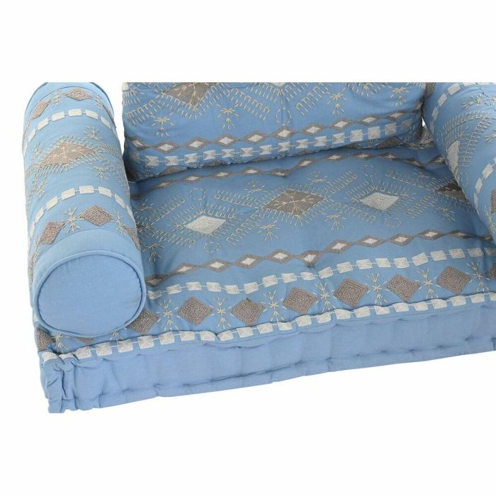 Sillon DKD Home Decor Azul 50 x 55 x 90 cm Set de 4 3