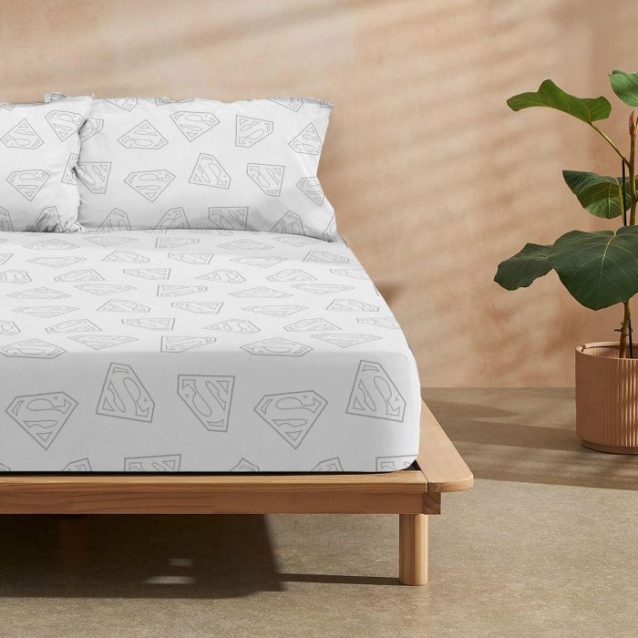 Sábana Bajera Ajustable Superman Multicolor Cama de 90 3