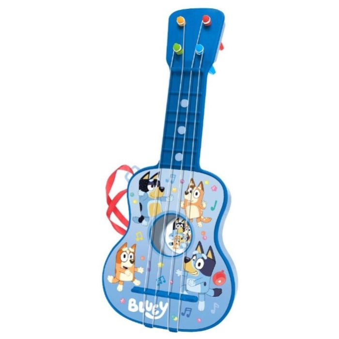 Guitarra 4 cuerdas en estuche bluey 35,3x14,5x5 cm 1 Guitarra 4 cuerdas en estuche bluey 35,3x14,5x5 cm 1