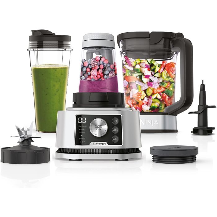 Ninja CB350EU Batidora de Vaso 3 en 1 Foodi Power Nutri 1200W con Jarra 2.1L, Vaso 700ml y Bol 400ml 1