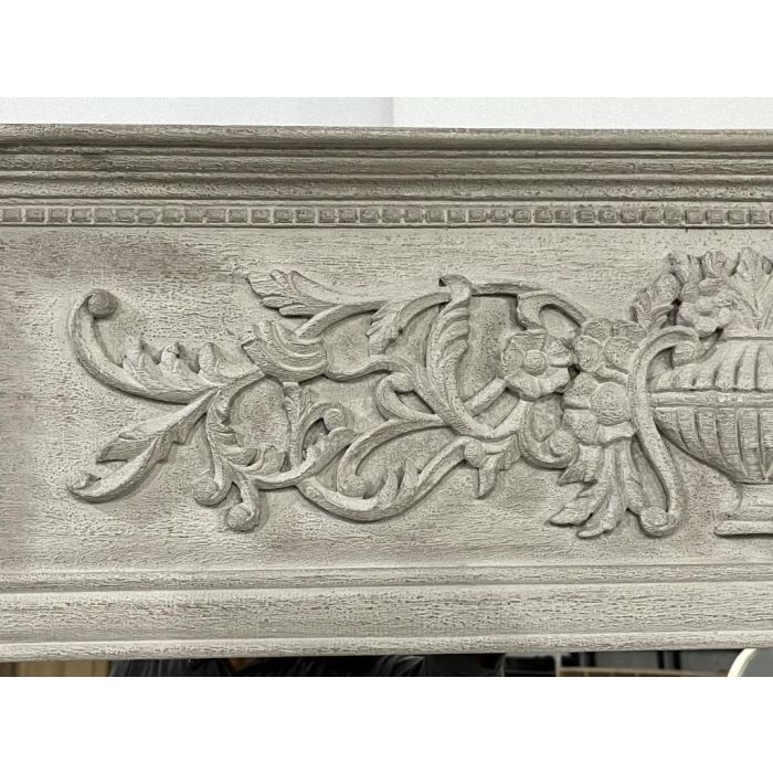 DKD Home Decor Espejo Romántico Gris Mango MDF 133 x 8.5 x 167 cm 1