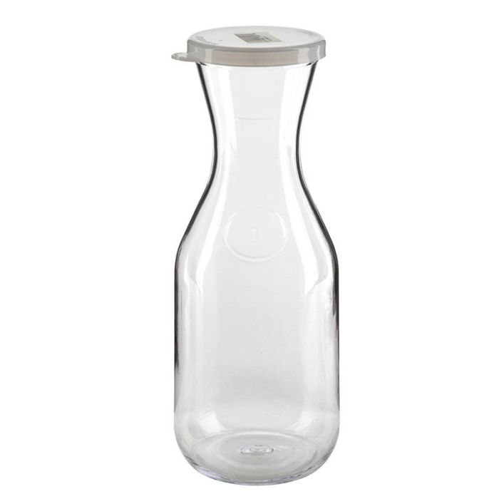 CAMBRO - WW1000-135 - Decantador con tapa 1 L - 24,8 cm de alto - Transparente - Venta 1 unidad.