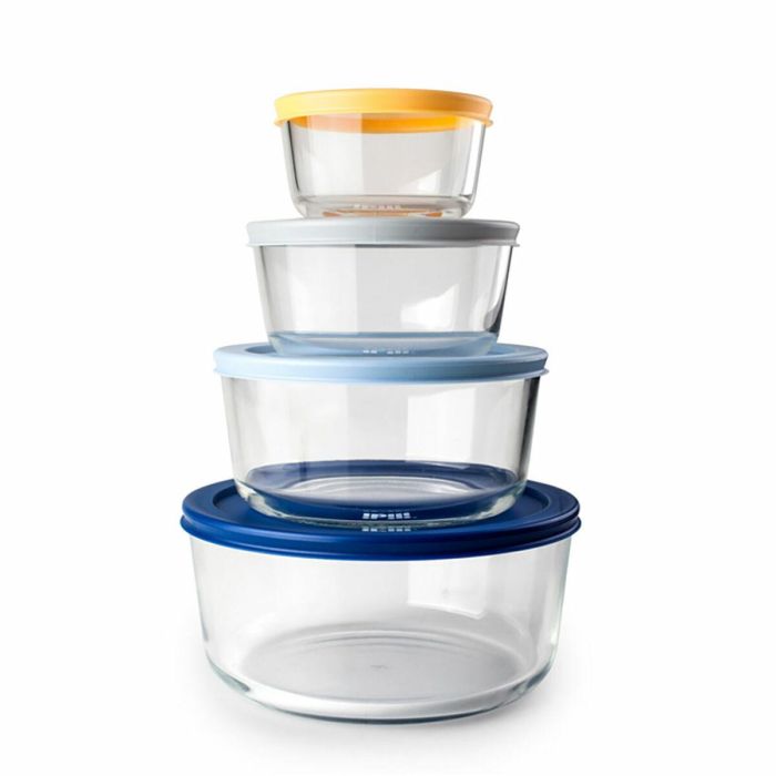 Set de 4 Fiambreras Ibili 688300 Transparente Plástico Set de 4 Fiambreras Ibili 688300 Transparente Plástico