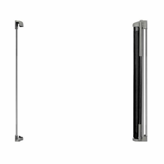 Ingenuity ING12914330340 Puerta de seguridad para niños, enrollable, hasta 136 cm, cierre automático, fácil de instalar 4