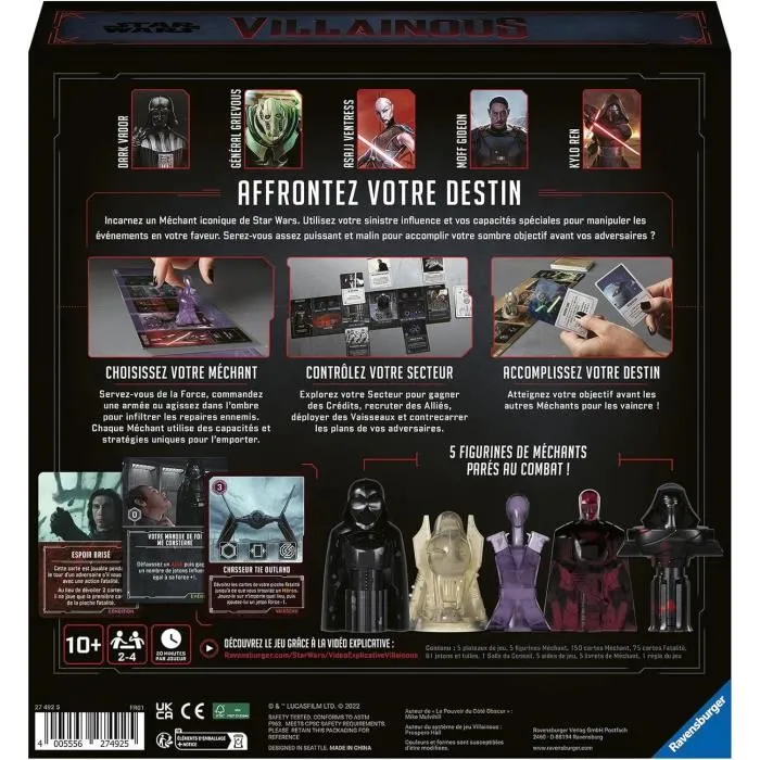 Ravensburger Villainous El poder del lado oscuro RAV4005556274925 Juego de estrategia 3 Ravensburger Villainous El poder del lado oscuro RAV4005556274925 Juego de estrategia 3