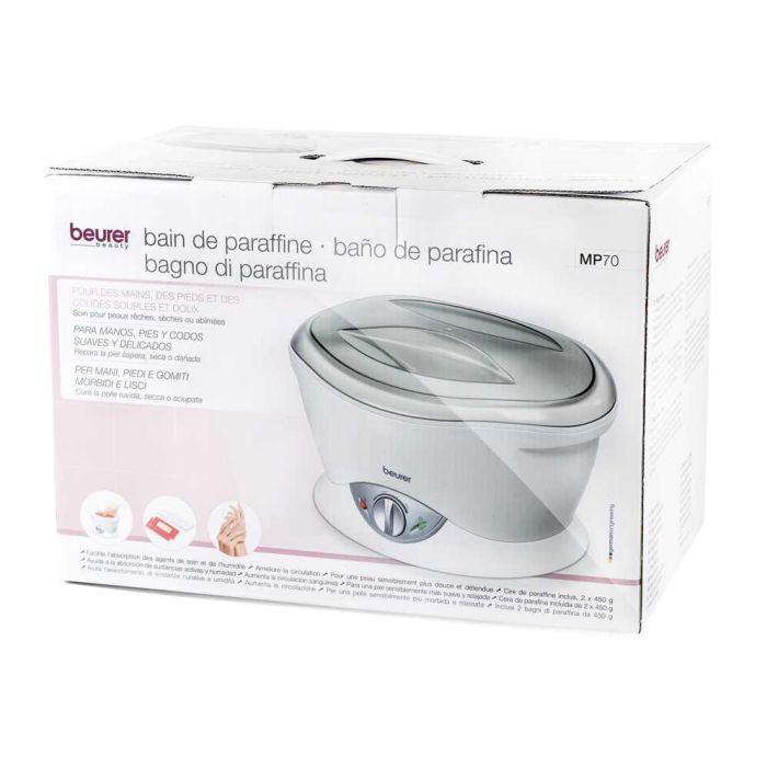 Beurer MP-70 Masaje de Parafina - Baño de Calor para Alivio Muscular, Artritis, Manos, Codos y Pies 1