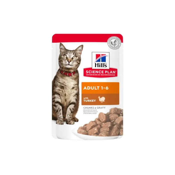 Hill's Hsp Feline Adult Pavo Pouch Caja 12x85 gr Alimento Húmedo para Gato Adulto