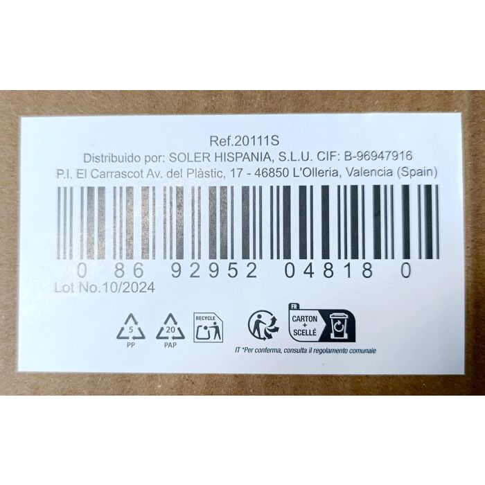 Lav Set 6 Vasos Vidrio 365cc Colección Lune (8 Cajas)