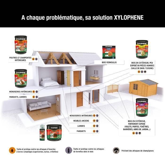 Xylophene AUC3261543118271 Tratamiento de vigas y marcos 5 L 5