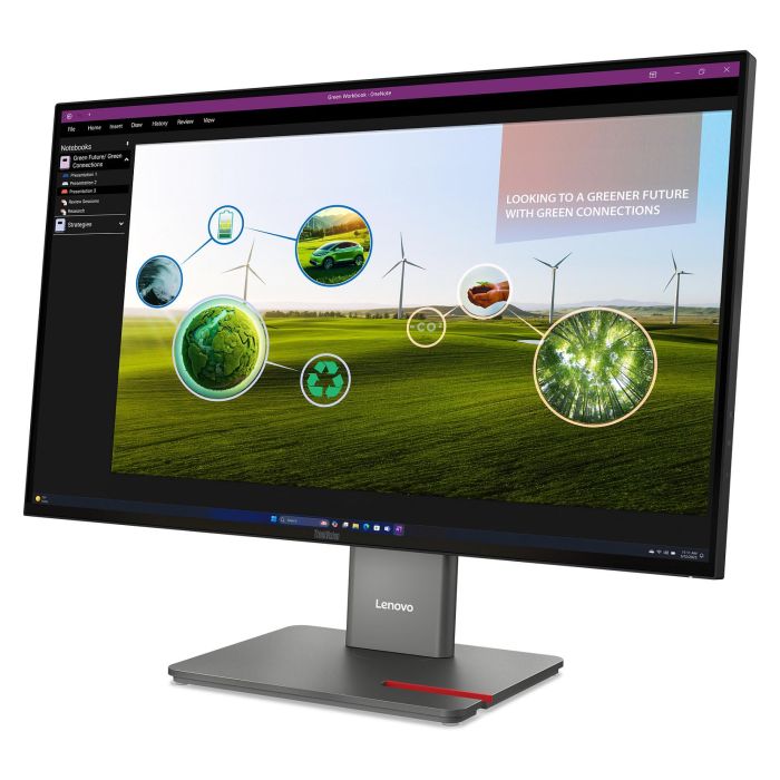 Lenovo Monitor P27Q-40 27" Quad HD IPS 1440p 120Hz USB-C KVM/eKVM Daisy Chain Negro 1