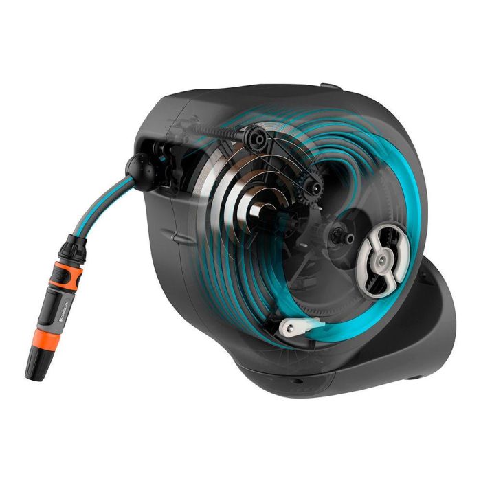 Gardena RollUp S Enrollador de manguera automático de pared 15 m, azul