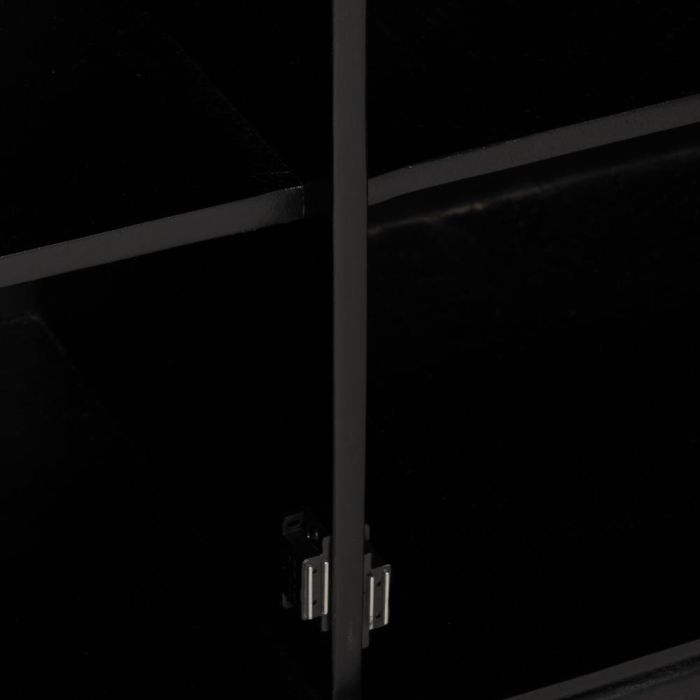 Aparador Marrón-Negro Madera Salón 160 X 40 X 75 cm