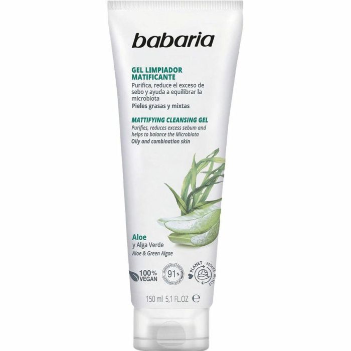 Babaria Aloe vera gel limpiador piel grasa mixta 150 ml