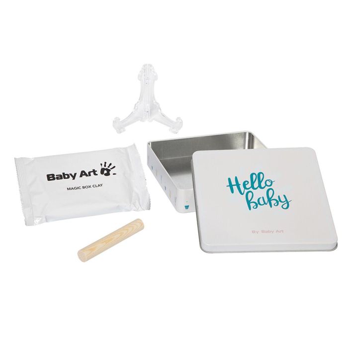 Baby Art Magic Box Kit Huellas y Manos de Bebé Cuadrado en Caja Metálica - Pasta Dermatológicamente Testada Sin Horno Regalo Nacimiento Bautismo 13 Baby Art Magic Box Kit Huellas y Manos de Bebé Cuadrado en Caja Metálica - Pasta Dermatológicamente Testada Sin Horno Regalo Nacimiento Bautismo 13