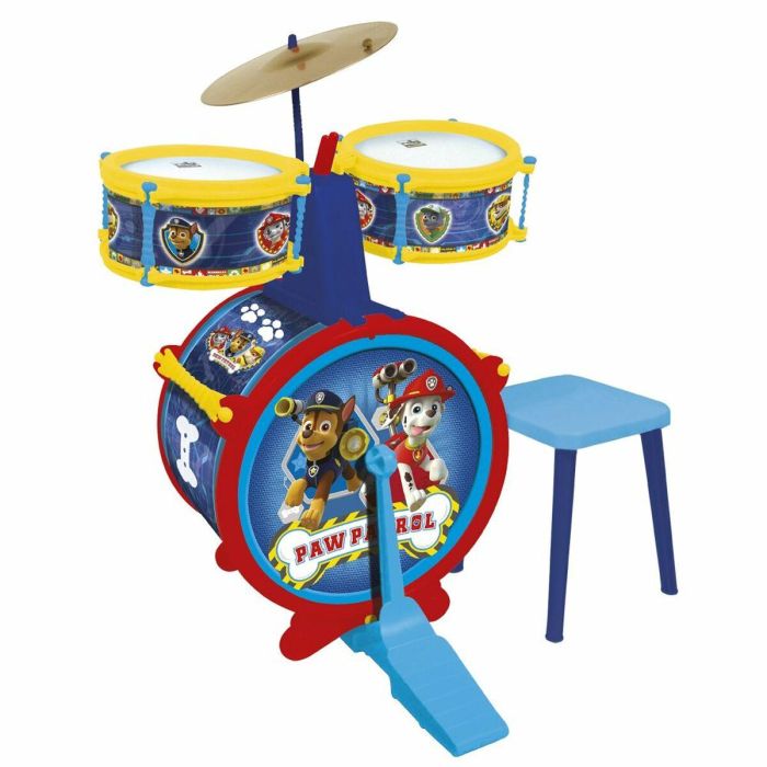 Bateria sencilla paw patrol con banqueta 55x36x38 cm