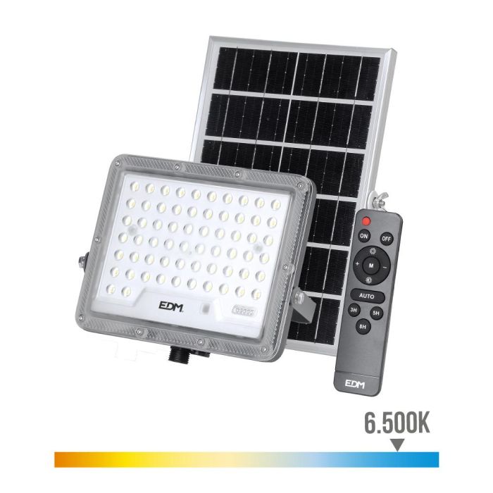 Foco proyector solar slim 200w 1.800lm 6.500k.