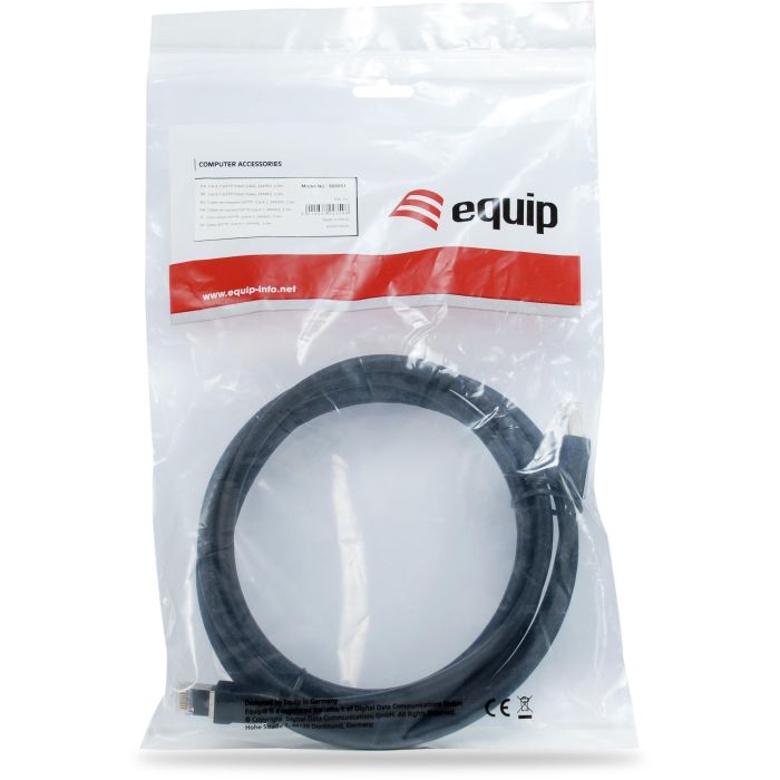 Equip Patchkabel Cat8.1 S/FTP 2xRJ45 0.50m schwarz LSZH Polybeutel 2 Equip Patchkabel Cat8.1 S/FTP 2xRJ45 0.50m schwarz LSZH Polybeutel 2