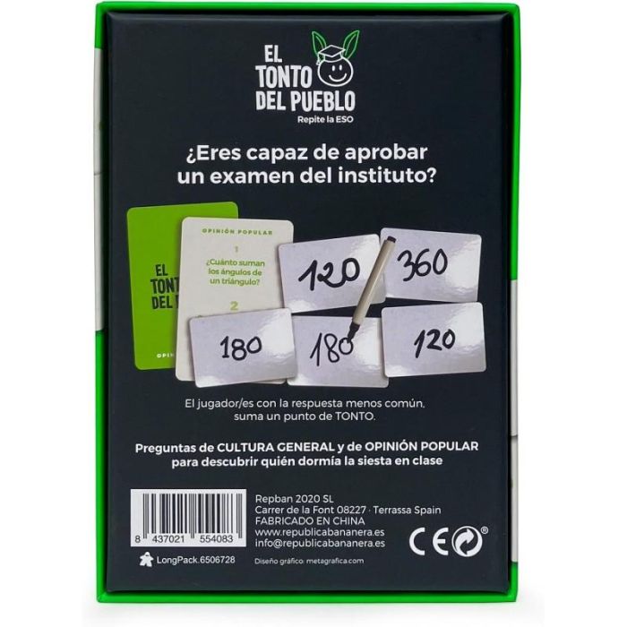 GDM Juego Mesa El Tonto Del Pueblo - Demuestra lo que has aprendido en la ESO 2 GDM Juego Mesa El Tonto Del Pueblo - Demuestra lo que has aprendido en la ESO 2