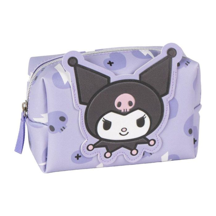 Cerdá Neceser de Aseo para Viajes Hello Kitty Colección Invierno 2025 Morado | Bolsa Organizadora de Cosméticos Infantil para Niñas