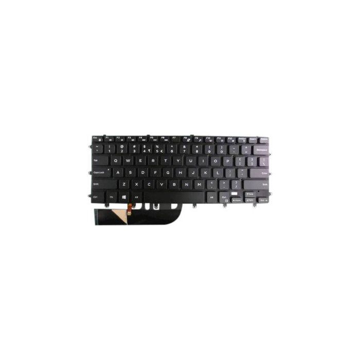 Dell WDHC2 Teclado Retroiluminado Inglés Internacional 80 Teclas Compatible para portátiles XPS 15 e Inspiron 15
