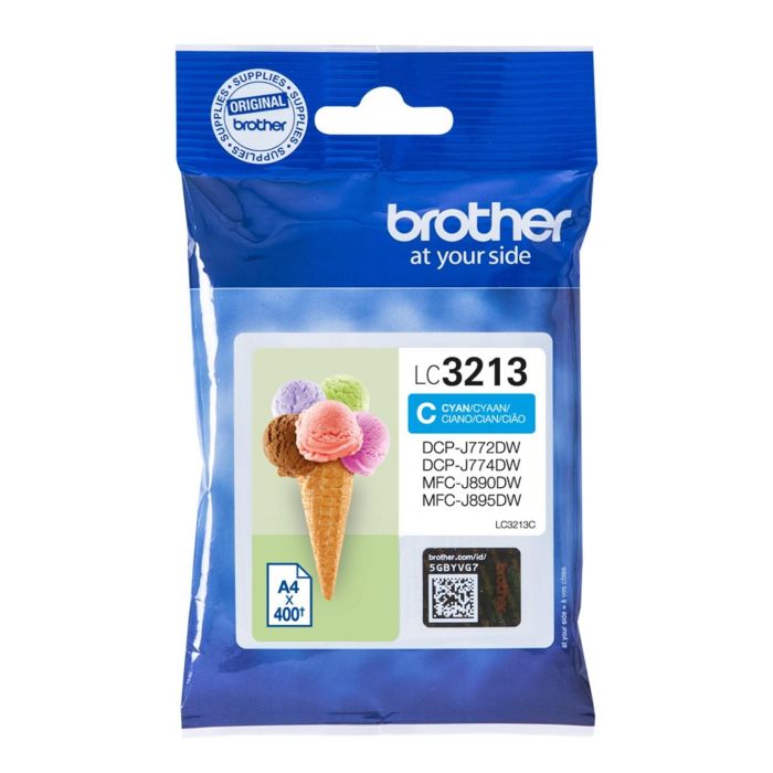 BROTHER Cartucho de tinta cian larga duracion BROTHER LC3213C