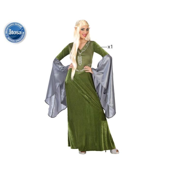 Disfraz Duende Mujer Adulto Elfo Verde XL Disfraz Duende Mujer Adulto Elfo Verde XL