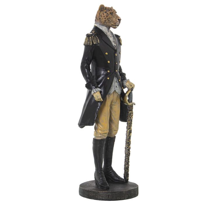 Figura Decorativa Alexandra House Living Negro Plástico Leopardo Traje 15 x 17 x 42 cm 6