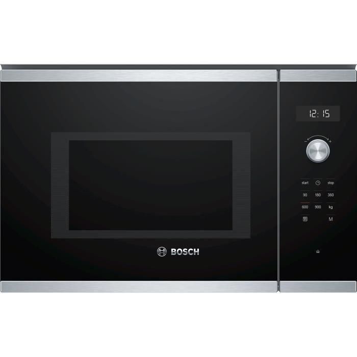 Microondas de encastre simple BOSCH SER6 BFL554MS1F Acero inoxidable 25 L 38,2 x 59,4 x 38,8 cm Microondas de encastre simple BOSCH SER6 BFL554MS1F Acero inoxidable 25 L 38,2 x 59,4 x 38,8 cm