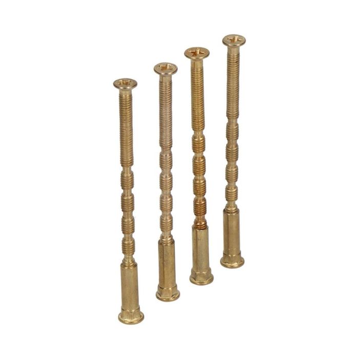 Edm Tornillo pasante multicorte Trn02 M4x75mm acero latonado 4 unid Edm Tornillo pasante multicorte Trn02 M4x75mm acero latonado 4 unid