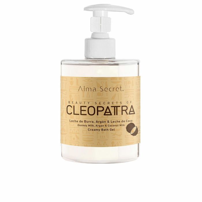Alma Secret Gel de Baño Cleopatra Coco Piel Sensible y Delicada Hidratante. Con Leche de Burra, Aloe Vera y Sin Sulfatos 500 ml