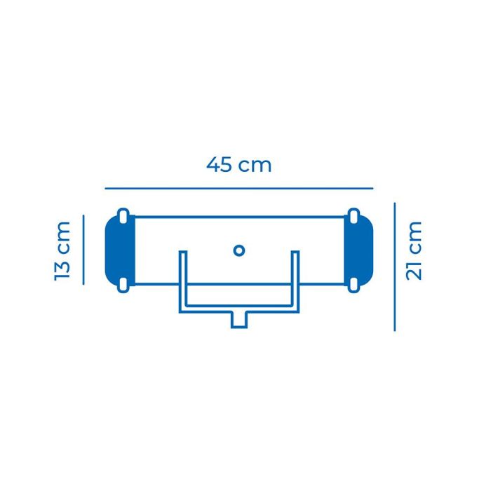 Edm Limpiafondos de aluminio 45 x 13 cm 1