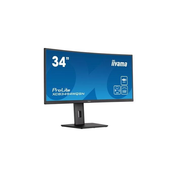 iiyama XCB3494WQSN Monitor Curvo 34" UWQHD (3440x1440) VA 0.4ms 120Hz, HDMI DisplayPort USB-C, Altura Ajustable, Negro 3 iiyama XCB3494WQSN Monitor Curvo 34" UWQHD (3440x1440) VA 0.4ms 120Hz, HDMI DisplayPort USB-C, Altura Ajustable, Negro 3