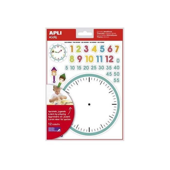 Gomets Apli Educativos Bolsa 12H Removibles Las Horas 360 Uds. (12790) (Set de 5)