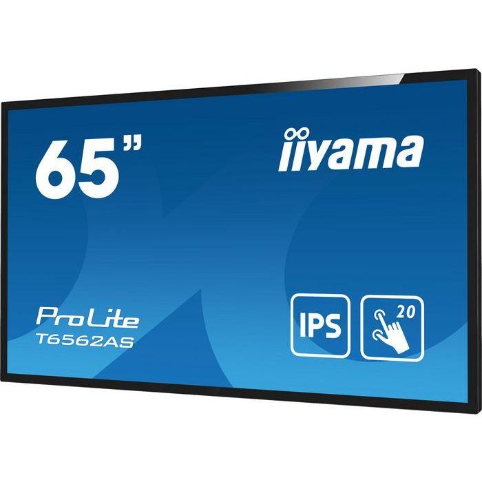 iiyama T6562AS-B1 pantalla de señalización Panel plano interactivo 163,8 cm (64.5") IPS 500 cd / m² 4K Ultra HD Negro Pantalla táctil Procesador incorporado Android 8.0 24/7 5 iiyama T6562AS-B1 pantalla de señalización Panel plano interactivo 163,8 cm (64.5") IPS 500 cd / m² 4K Ultra HD Negro Pantalla táctil Procesador incorporado Android 8.0 24/7 5