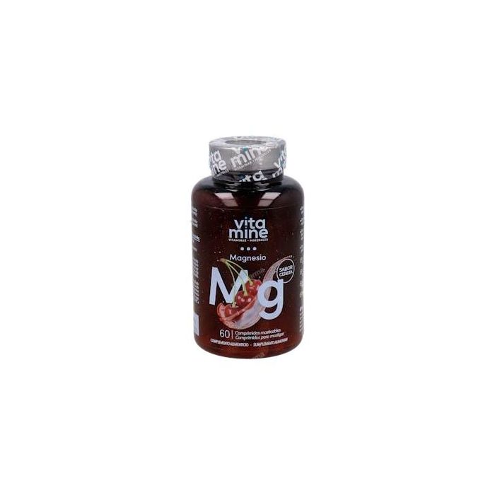 HERBORA Magnesio 300 mg Masticable Sabor Cereza 60 Comprimidos para Músculos y Sistema Nervioso