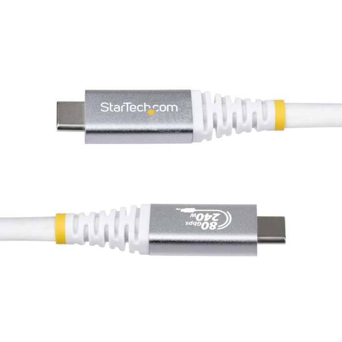 Cable USB Startech CC50CM80GUSB4CABLEW Blanco 50 cm 2