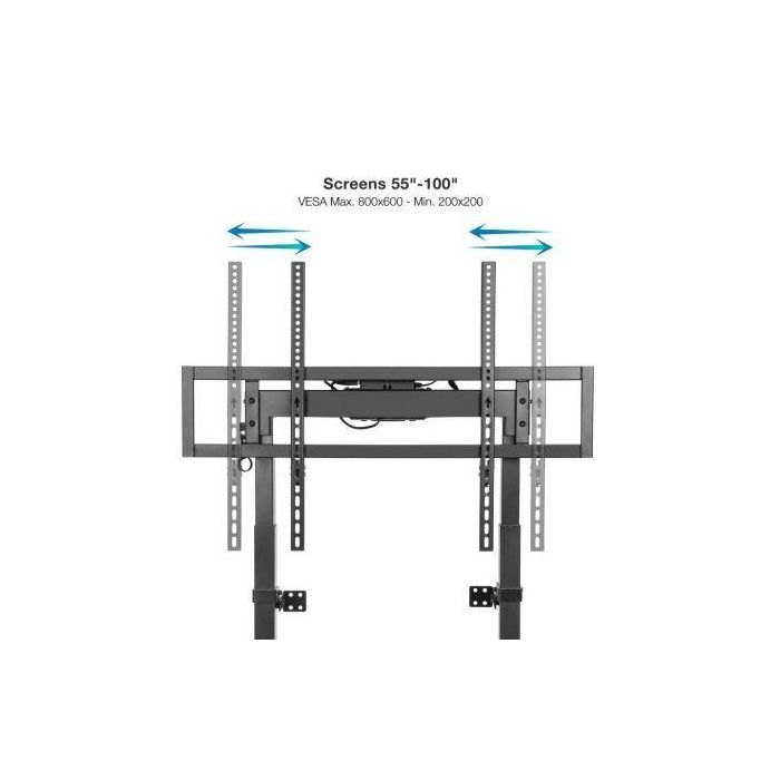 TooQ Soporte Suelo/Pared Eléctrico FSM01-B para TV 55-100" hasta 120kg 2
