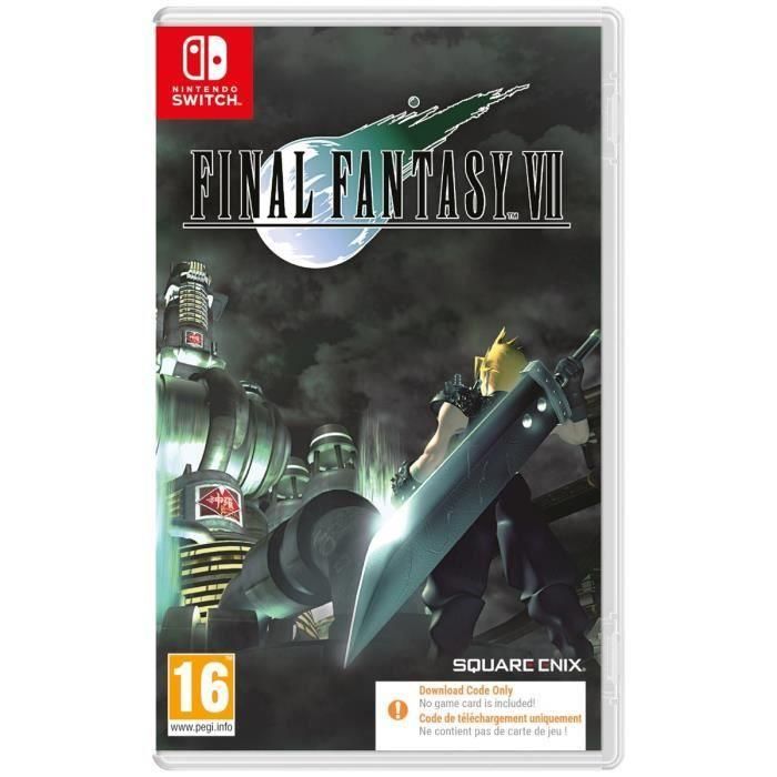 Square Enix 5021290099029 Final Fantasy VII para Nintendo Switch - Código en caja Square Enix 5021290099029 Final Fantasy VII para Nintendo Switch - Código en caja