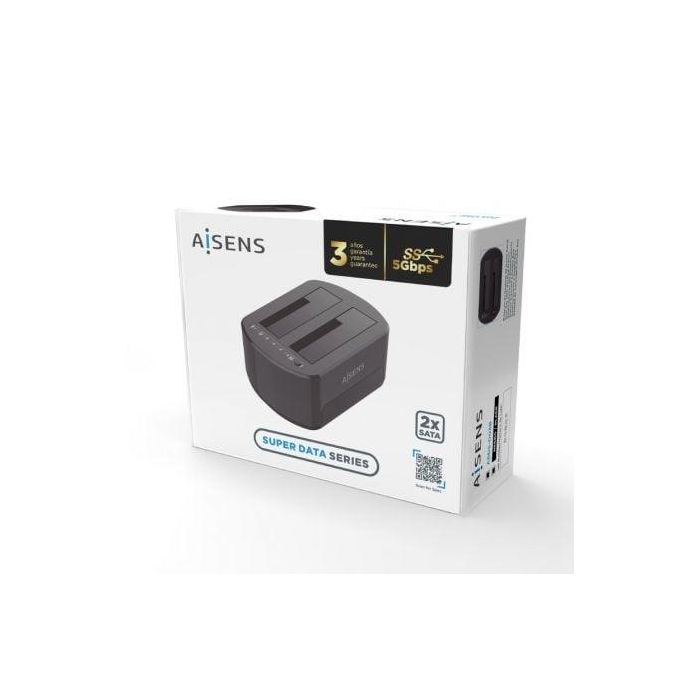 Docking Station para Discos Duros Aisens ASDS-D03B 3 Docking Station para Discos Duros Aisens ASDS-D03B 3