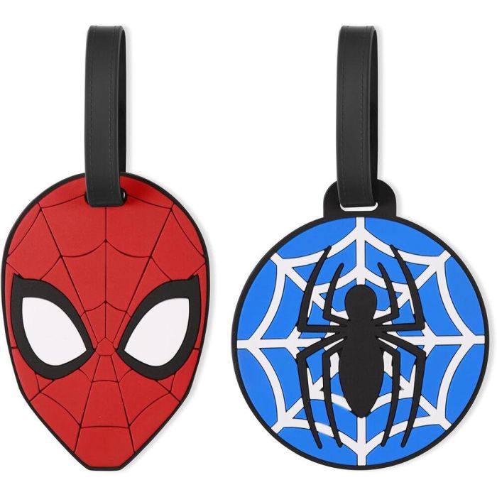 PEERS HARDY Set 2 Etiquetas de Equipaje Spiderman Marvel Silicona 1