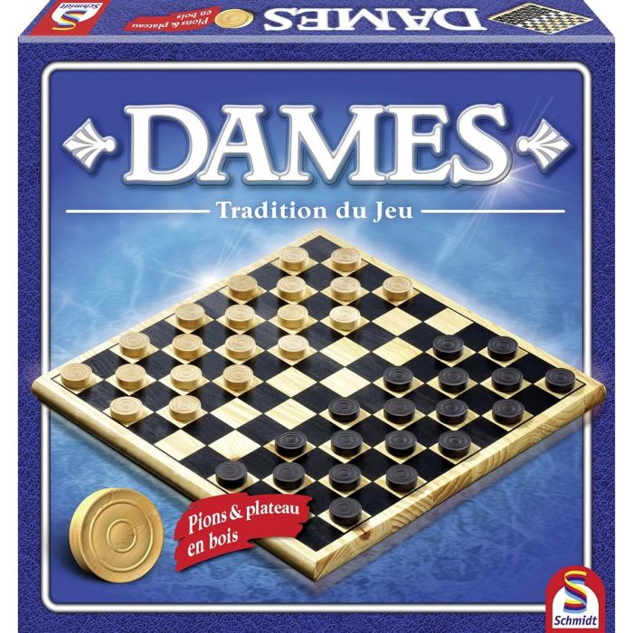 SCHMIDT AND SPIELE Juego de mesa - Dames bois tradition