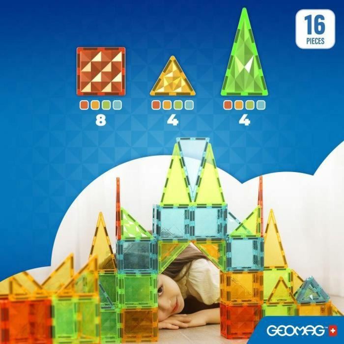 Geomag GEO7640122241009 Fichas Magnéticas Gemas 4100 | Juego 16 piezas, formas geométricas, efecto cristal 4 Geomag GEO7640122241009 Fichas Magnéticas Gemas 4100 | Juego 16 piezas, formas geométricas, efecto cristal 4