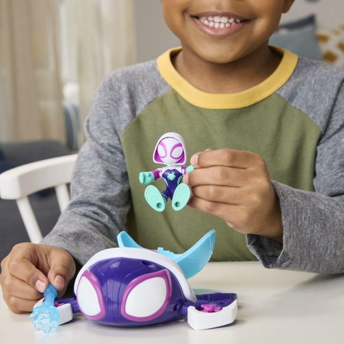 Hasbro Figura y Vehículo de Telarañas Acuáticas Ghost-Spider Marvel Spidey y sus Increíbles Amigos HASG14665P0 a partir de 4 años 15