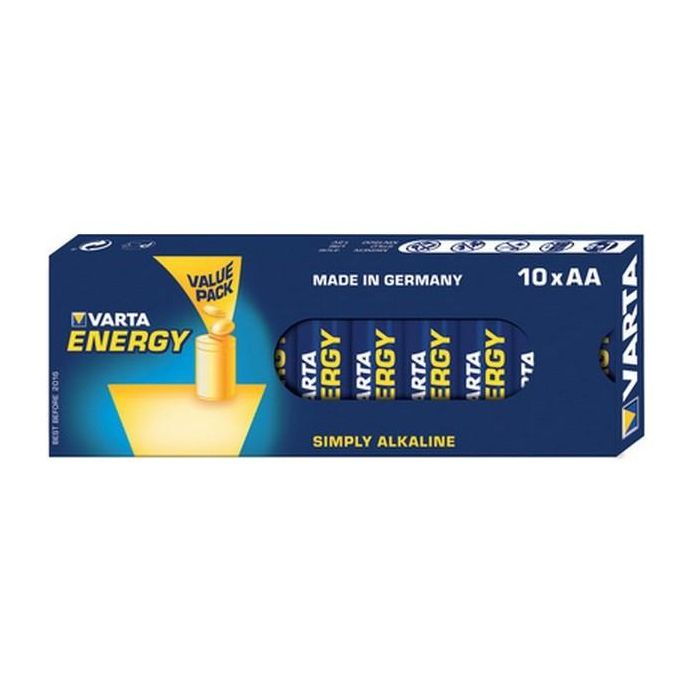 Varta Batería AA (LR6) Energy 1.5V - Pack de 10 Unidades